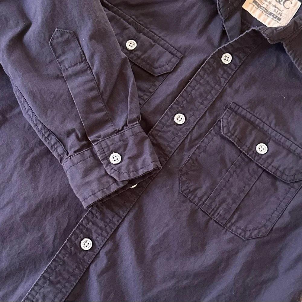 PD&C Boys Long Sleeve Button Down Utility Shirt - Size XL (7)